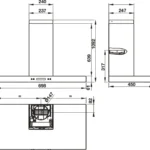 (70cm,900m3/h) Hút mùi HAFELE HH-WI70C 539.81.158 (gắn tường chữ T)