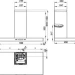 (60cm, T) Hút mùi HAFELE gắn tường chữ T HH-WI60B 539.81.173 (900m3/h)