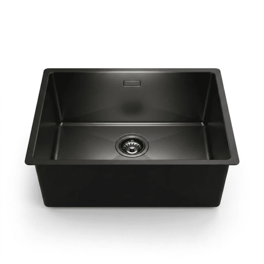 (540mm, đen) Chậu bếp inox HAFELE 567.24.481 R10 HS25-SSN1S-540 Nano PVD