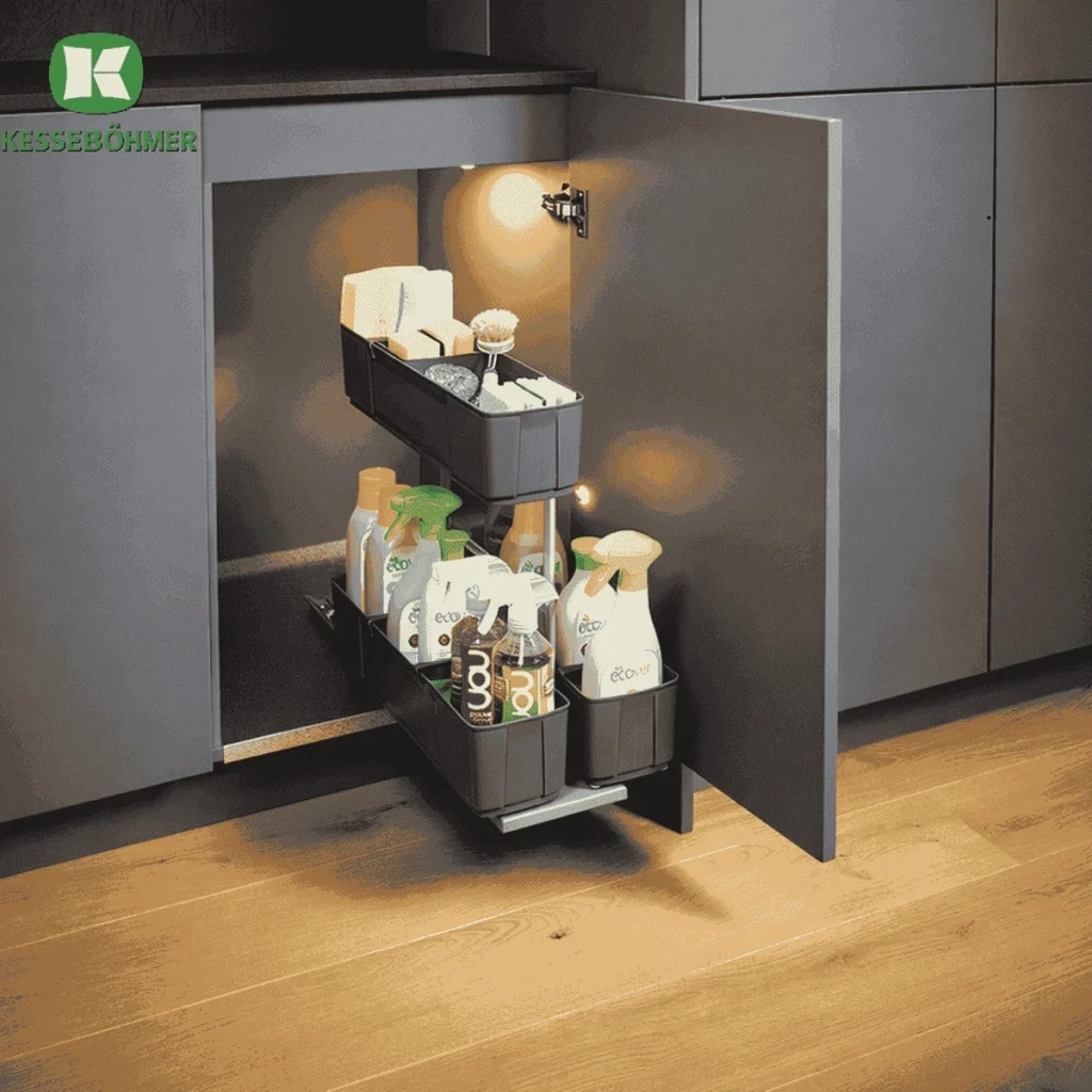 (K, 350mm) Rổ dụng cụ vệ sinh Kesseböhmer 545.48.411 CleaningAGENT