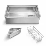 (760mm, combo) Chậu bếp inox HAFELE 567.24.400 JUMBO WS HS26-SSN1S-7644-MATT NANO