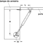 (60N) Pittong nâng cánh HAFELE 373.82.906 (60N)