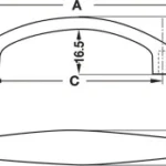 (117mm) Tay nắm tủ HAFELE 122.07.131 (màu đồng cổ)