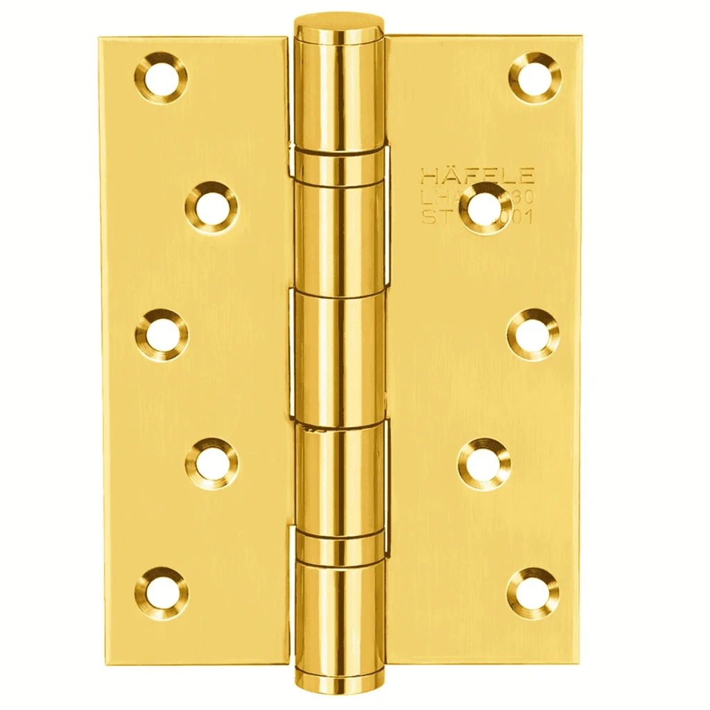(DIY 66kg,127x89mm, 2BB) Bản lề lá HAFELE 489.05.024 (Vàng bóng)