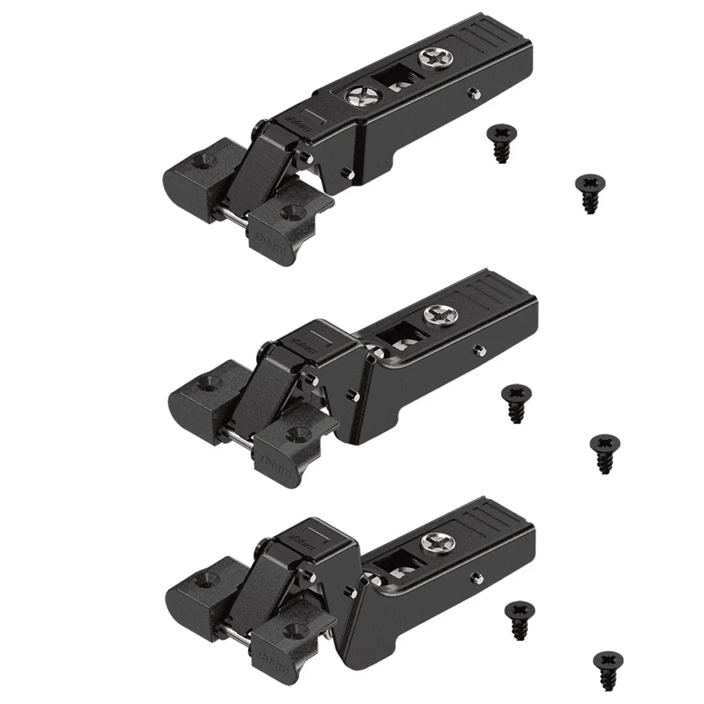 (19-22mm,95º) Bản lề cánh khung nhôm Blum 71T950A 1488410 71T960A 5465325 71T9750A 3262034 (Onyx black, CLIP top)