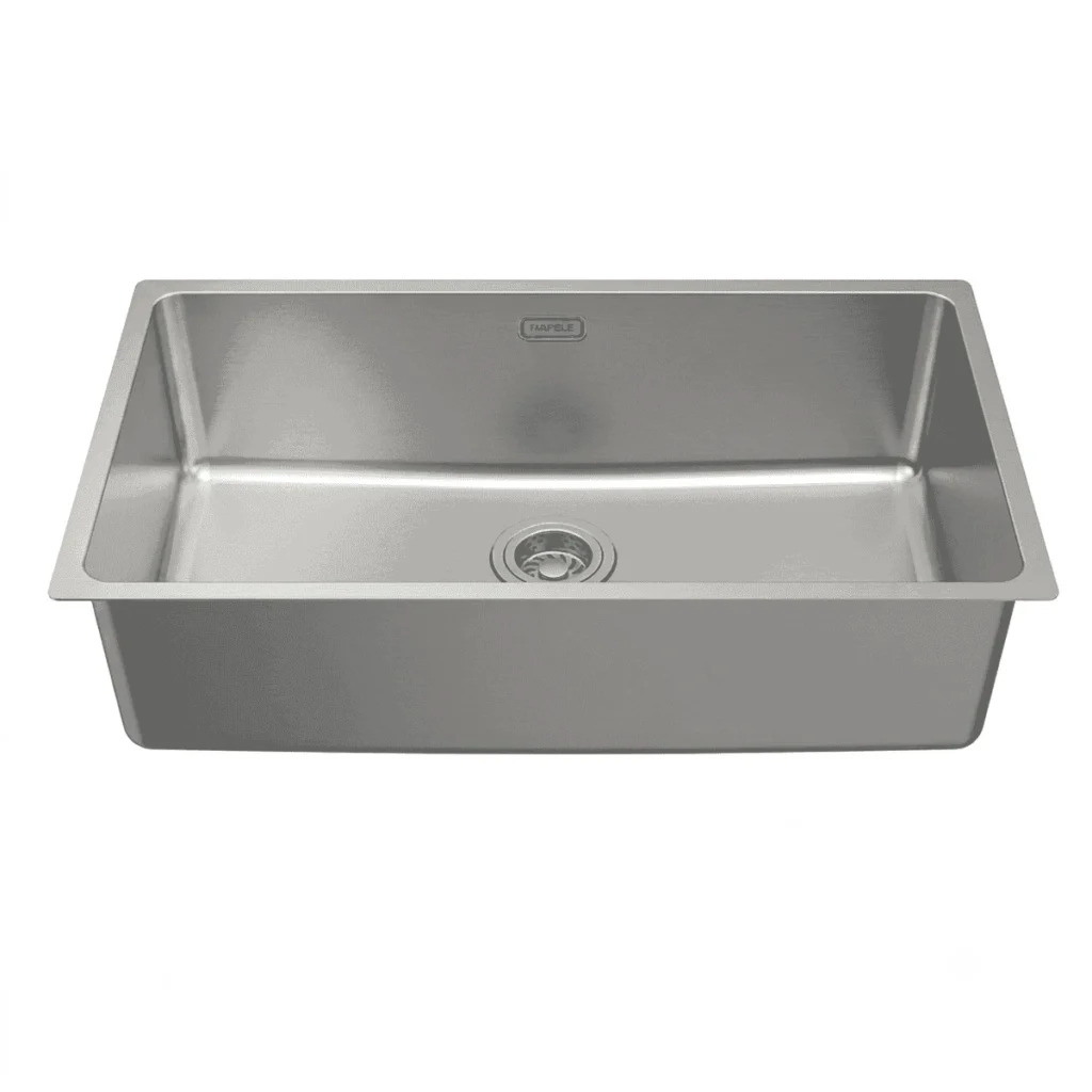 (760mm) Chậu bếp inox HAFELE 567.24.407 SATIN R25 HS24-SSN1S-760-BR