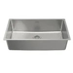 (760mm) Chậu bếp inox HAFELE 567.24.407 SATIN R25 HS24-SSN1S-760-BR