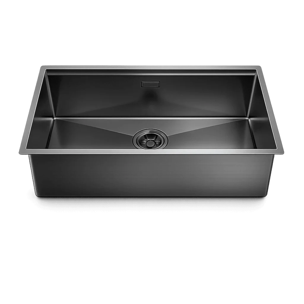 (760mm, titan) Chậu bếp inox HAFELE 567.24.486 R10 HS25-SSN1S-7644 Nano PVD