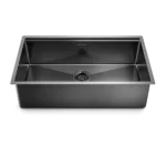 (760mm, titan) Chậu bếp inox HAFELE 567.24.486 R10 HS25-SSN1S-7644 Nano PVD