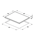 (60cm,7.1kW) Bếp từ HAFELE 3 vùng nấu  HC-I6037B 536.61.801 (Inverter)