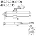 (80kg, EN2-4,HO, lắp nổi) Đóng cửa tự động HAFELE 489.30.036 DC413 (DIY Tay co thuỷ lực)