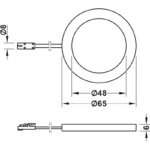 (24v,4KK,2.5w) Đèn downlight lắp nổi HAFELE 833.77.191