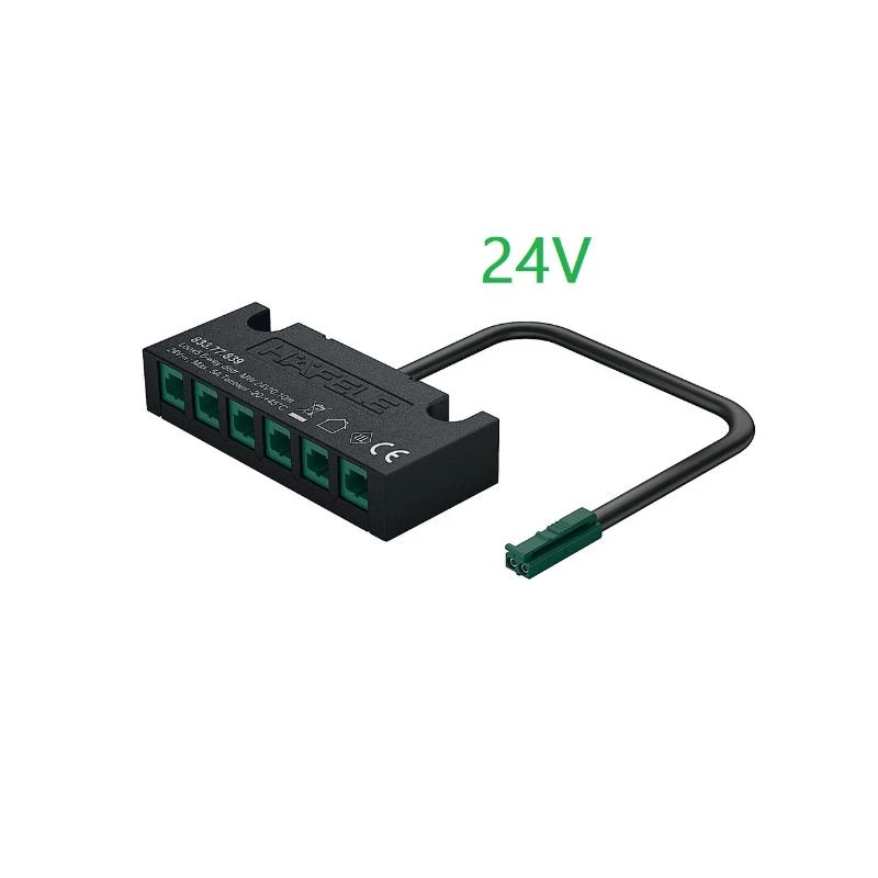 (24V, 6 cổng, 0 công tắc,0.8m) Bộ chia điện áp HAFELE 833.77.639