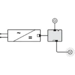(2 cổng,1 công tắc,0.2m) Bộ chia điện áp HAFELE 833.77.842 (24V)