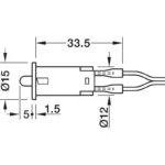 (2m) Công tắc LED HAFELE 833.89.059 bật/tắt cửa tủ