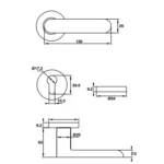 Tay nắm gạt có nắp che HAFELE 903.98.162 ROSETTE