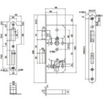(BS40/CC72mm) Thân khóa HAFELE 911.03.514