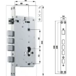 (120mm) Khoá điện tử vân tay HAFELE 912.20.693 912.20.652 912.20.659 AL2401 (Màu đen)