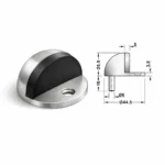 (H25mm) Chặn cửa gắn sàn HAFELE 937.55.140 489.70.230 489.70.246