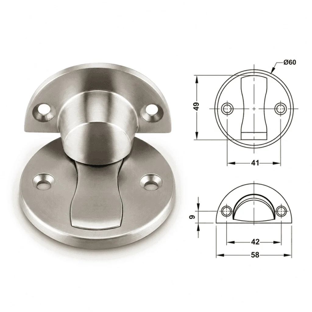 (Ø60mm) Chặn cửa nam châm HAFELE 938.30.030