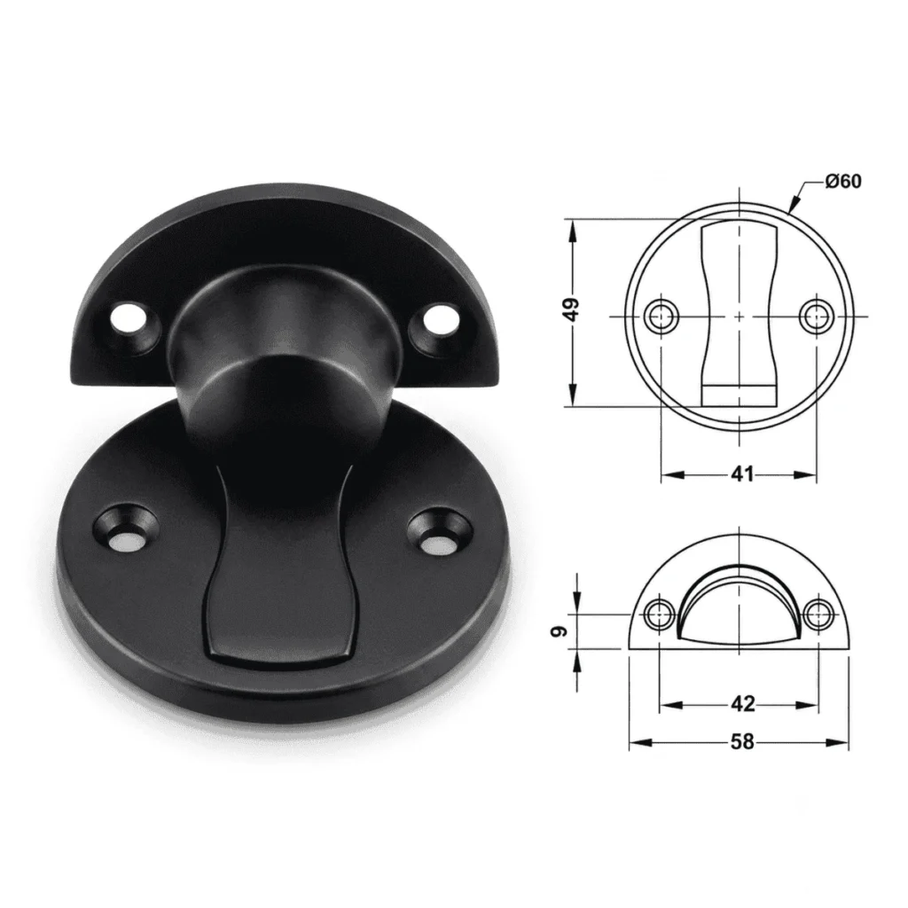 (Ø60mm) Chặn cửa nam châm HAFELE 938.30.033