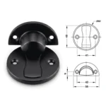 (Ø60mm) Chặn cửa nam châm HAFELE 938.30.033