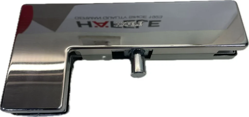 Kẹp kính trên chữ L inox bóng, HAFELE 981.00.663