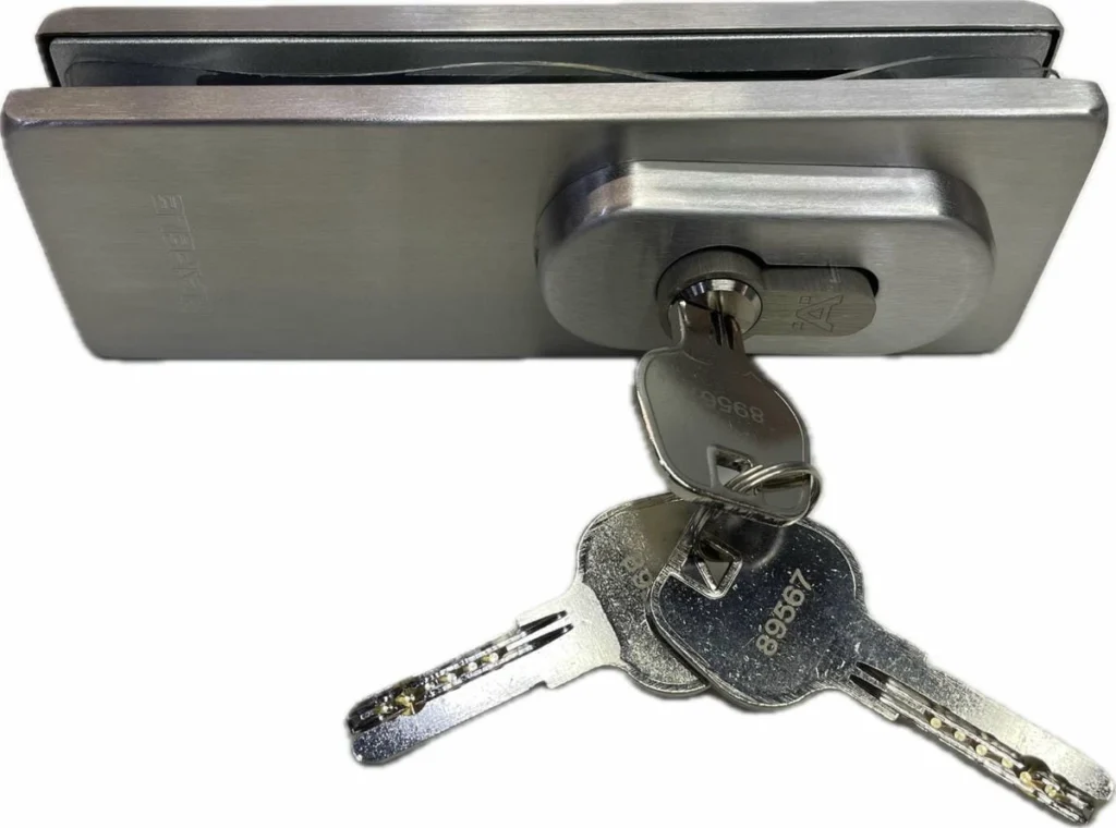 Khóa kẹp chân kính inox mờ, HAFELE 981.50.030