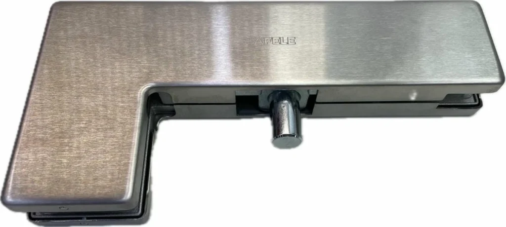 Kẹp kính trên chữ L inox mờ, HAFELE 981.50.040