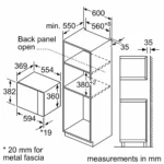 (25L) Lò vi sóng-nướng BOSCH Series 6 BEL554MS0B (Đĩa xoay)