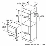 (21L) Lò vi sóng BOSCH Series 8 BFL634GB1B (Không đĩa xoay)