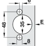 (14-22mm,SM,110º) Bản lề tủ HAFELE 315.06.752 (315.07.115)