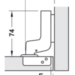 (14-22mm,SM,110º) Bản lề tủ HAFELE 315.06.752 (315.07.115)