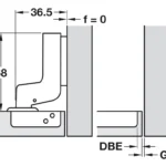 (14-22mm,SM,110º) Bản lề tủ HAFELE 315.06.752 (315.07.115)