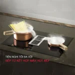 (77cm) Bếp từ tích hợp hút mùi  HAFELE, 4 vùng nấu  HC-IHH77D 536.61.655