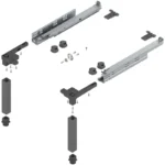 (NL.460mm) Bục thang ngăn kéo BLUM Z95.4600 5993665 SPACE STEP (400-1200mm.150kg)