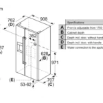 Tủ lạnh SBS 90cm KAD93VBFP BOSCH Series 6