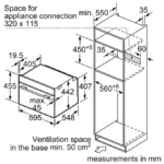(45L) Lò nướng-vi sóng BOSCH Series 8 CMG633BB1 (4D Hotair)