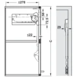 (Cũ) Chặn góc mở 83 độ cho tay nâng Blum HF 20F7011-7285440
