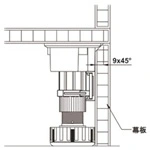 (80/100mm) Chân nhựa đen HAFELE 637.45.308 637.45.326 (160kg)