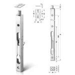(200-600mm, gỗ) Chốt âm cửa HAFELE 911.62.182 489.71.450 911.62.183 911.62.184 911.62.688