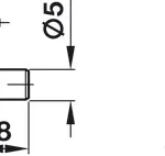 Chốt đỡ kệ Hafele 282.43.905
