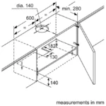 (60cm,368m3/h) Hút mùi BOSCH Series 4 DFT63AC50 (Rút)