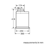 (86cm,730m3/h) Hút mùi BOSCH Series 6 DHL885C (âm tủ)