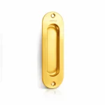 (DIY 120x42x14mm) Tay nắm âm HAFELE 489.72.101 (vàng bóng)