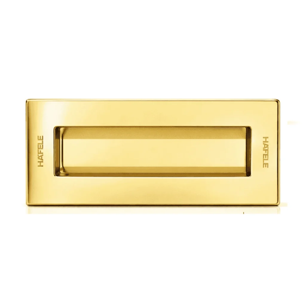 (DIY 125x51x12mm) Tay nắm âm HAFELE 489.72.141 (vàng bóng)