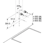 (90cm,844m3/h) Hút mùi BOSCH Series 6 DWB98JQ50B (gắn tường chữ T)