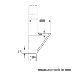 (60cm, N) Hút mùi BOSCH kính nghiêng Series 4 DWK67CM60B (700m3/h)