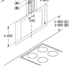 (60cm, N) Hút mùi BOSCH kính nghiêng Series 4 DWK67CM60B (700m3/h)