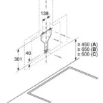 (60cm, N) Hút mùi BOSCH kính nghiêng Series 4 DWK67CM60B (700m3/h)